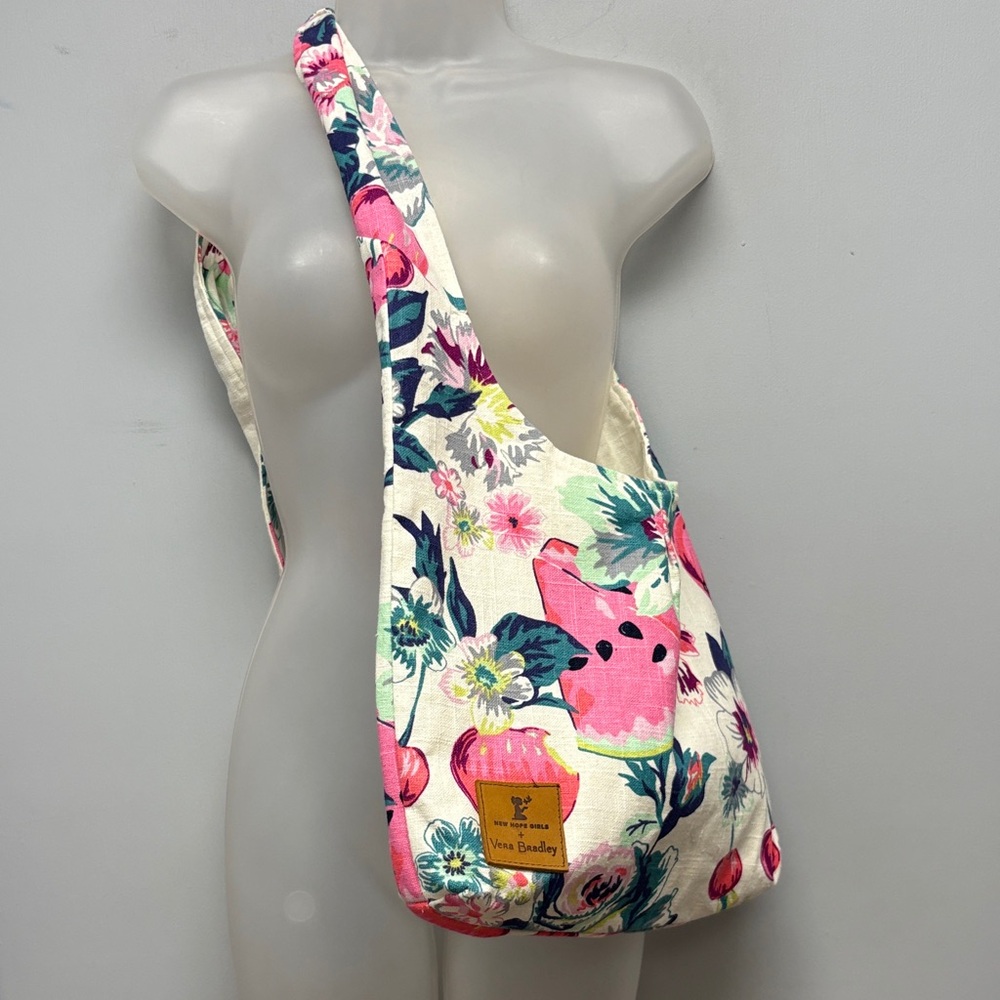Vera Bradley X New Hope Rosy Garden Hobo Bag